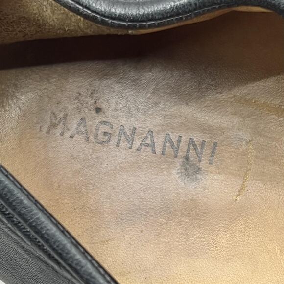 Magnanni Cap Toe Oxford Men Size 10 D Black Leather Dress Formal Lace Up Shoes main image 9